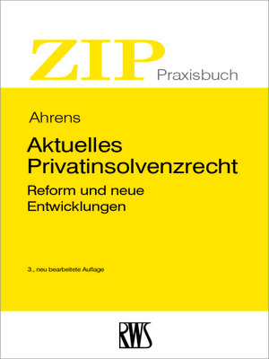 cover image of Aktuelles Privatinsolvenzrecht